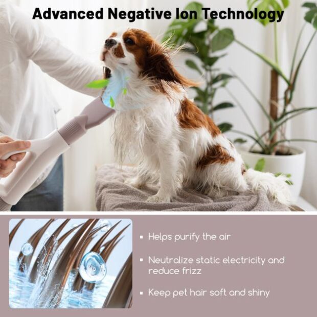 Dog Cat Hair Blower with Negative Ion Function - Image 2